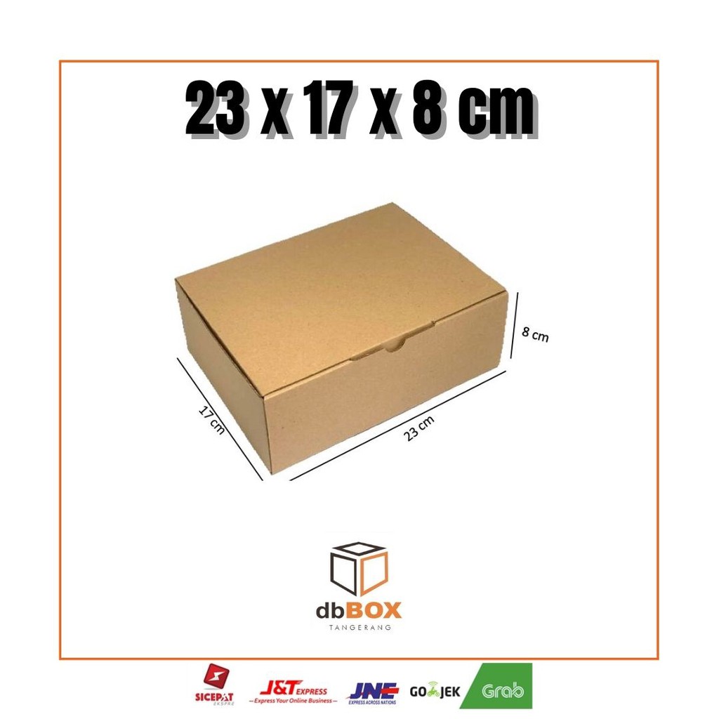 

Kardus 23x17x8 cm | Box Die Cut dan Easy Usage | Box Kue Tart | Box Aksesoris | Box Pizza