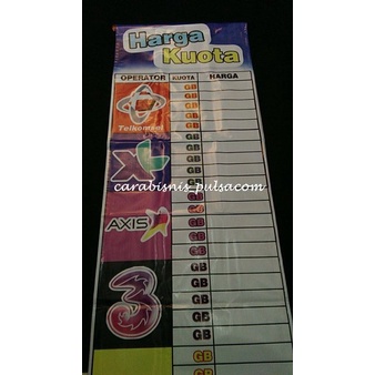 

Jual Spanduk Banner Tabel Kuota Gantung Limited