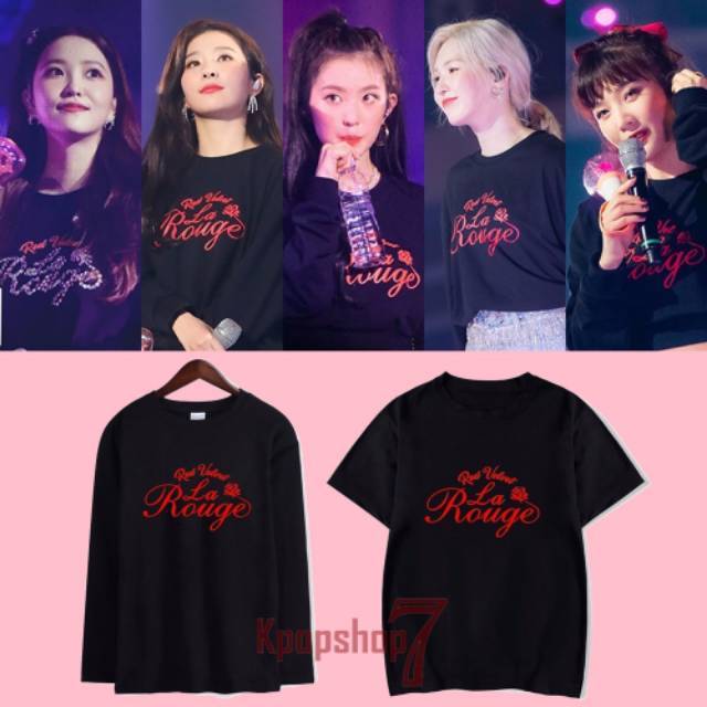 Baju red velvet kaos red velvet tshirt red velvet la rouge