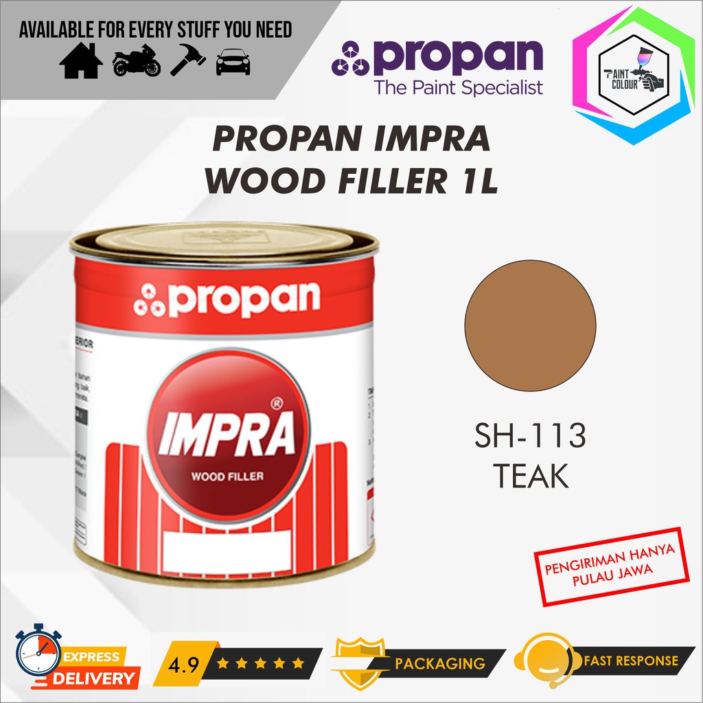 IMPRA WOOD FILLER IMPRA-SH 113 TEAK 1 KG Liter