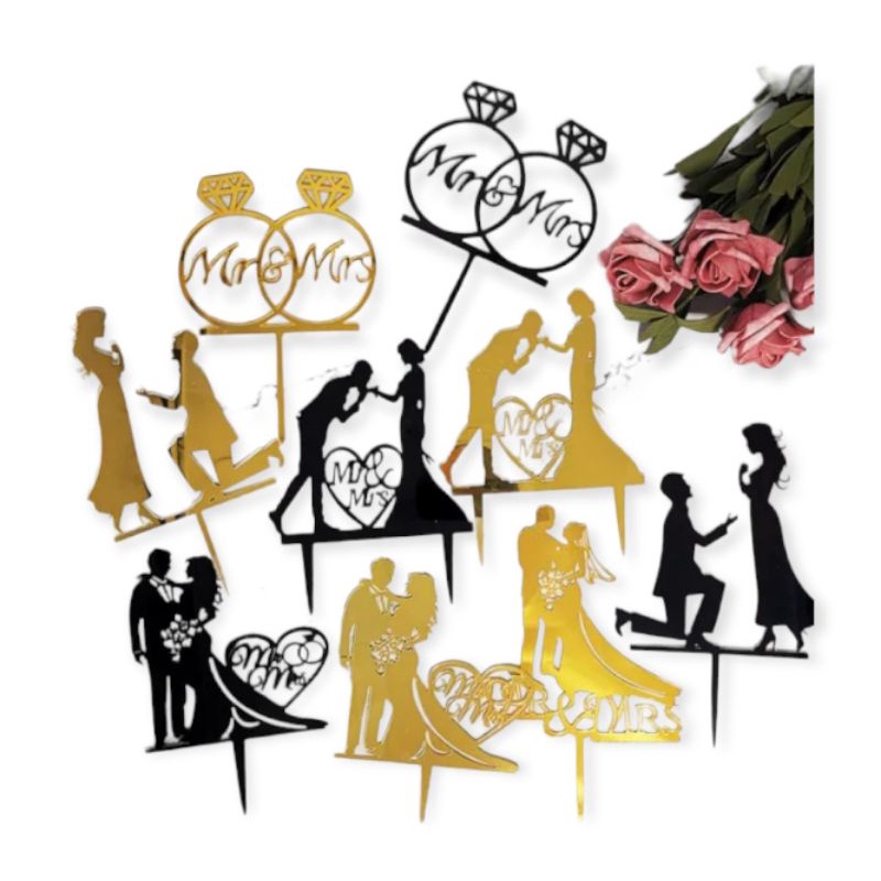 cake topper happy wedding
