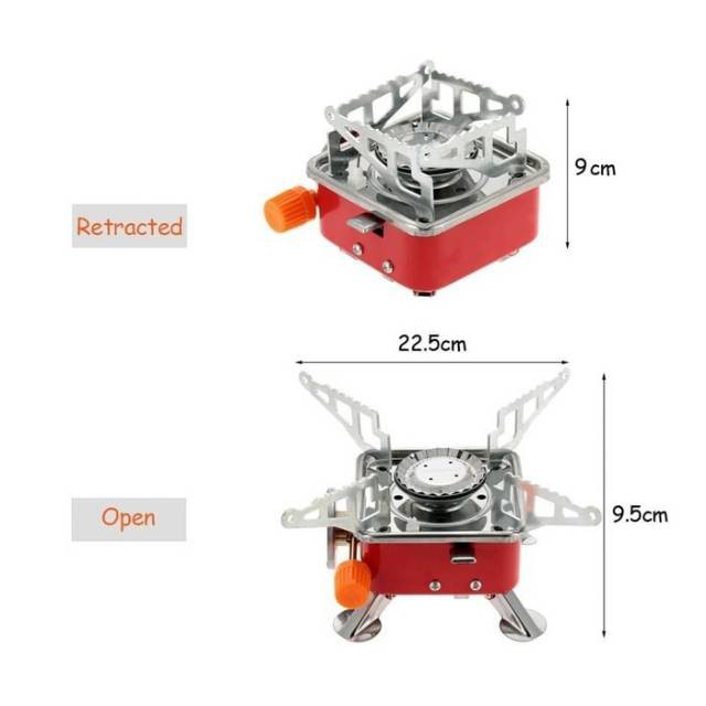 【Bisa COD】 Kompor Portable Mini &amp; Cooking set 4 Orang + Teko ~ Kotak DS SY 300 301 308