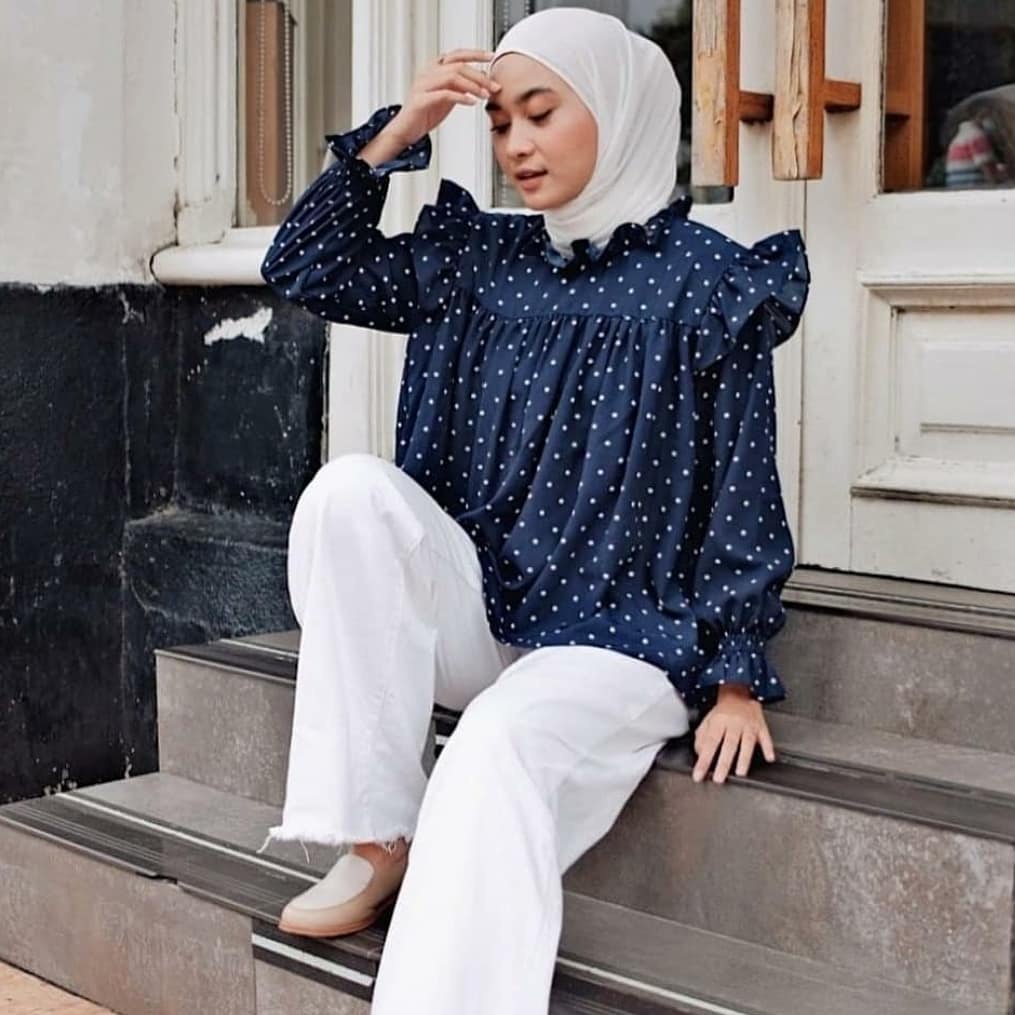 Keira blouse  / Atasan Blouse Kemeja Muslim Wanita Terbaru/Atasan Wanita Terbaru 2021 Kekinian