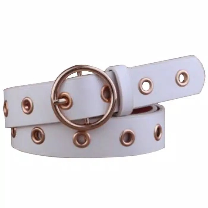 HOPYLOVY - Ikat Pinggang Wanita Korean Retro Ring Belt Fashion