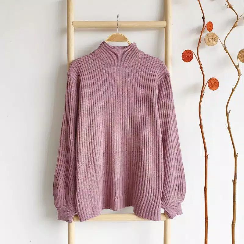 BEST SELLER BAYONETA SWEATER Ballon Knit Atasan Wanita Oversize Sweater Rajut Turtle Balon PREMIUM bayoneta sweater ballon knit