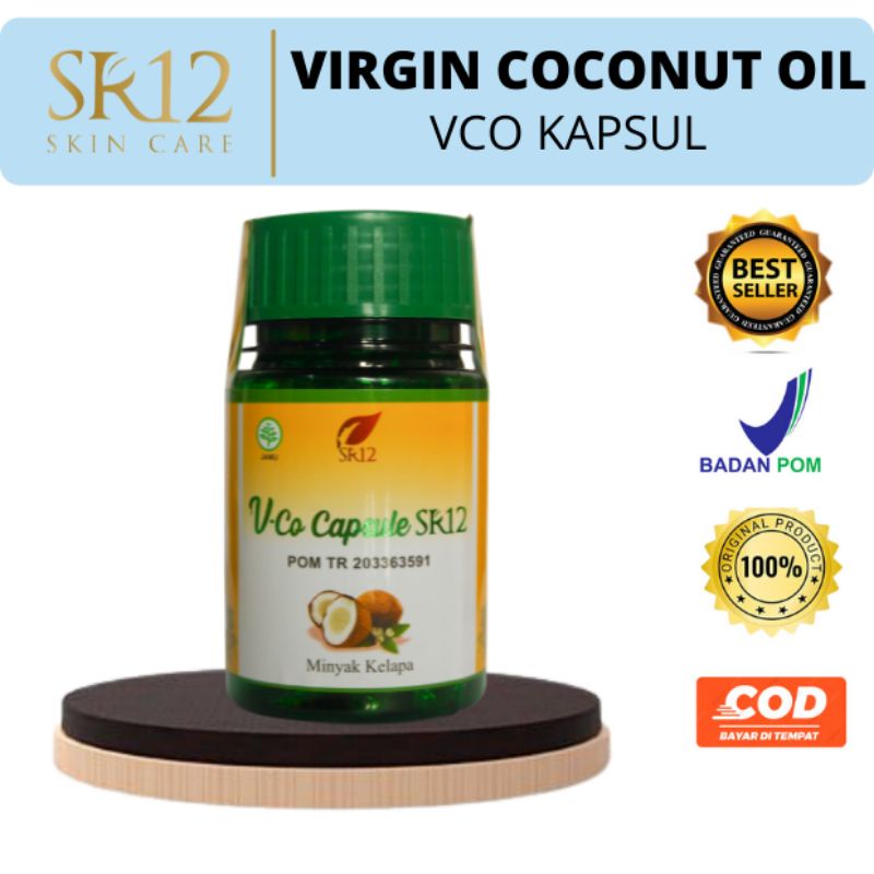 VCO KAPSUL SR12 ISI 100 / MINYAK KELAPA MURNI / VCO KAPSUL / MINYAK KELAPA KAPSUL / KAPSUL HERBAL SR