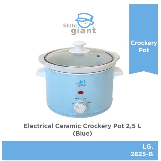 Little Giant Ceramic Crockery Pot 2.5lt | Slow Cooker | LG2825-B