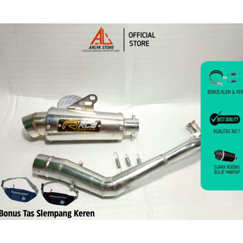 Knalpot Racing Rcb Pcx150-Pcx160 las cacing