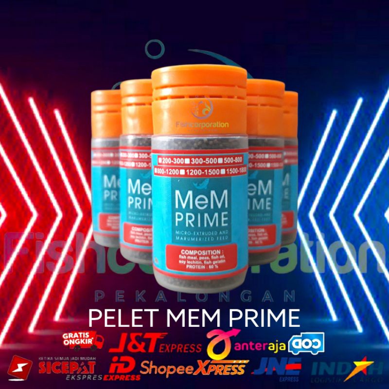 Mem / pelet mem 10gr / pelet mem 200 300 / pelet mem 300 500 / pelet mem 500 800 / mem prime / pakan