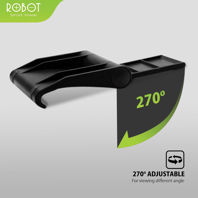 ROBOT RT-US01 Stand Holder HP For iPhone/Android Black-Garansi 1 Tahun