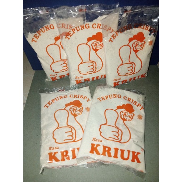 

Tepung Crispy Rasa Kriuk/Tepung Serbaguna cap ayam bawang