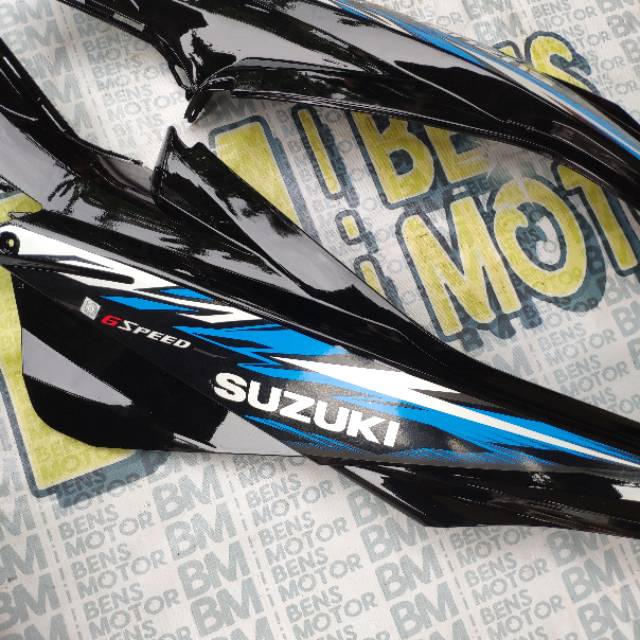 Bodi Dan Striping Suzuki Satria FU Facelift Warna Hitam