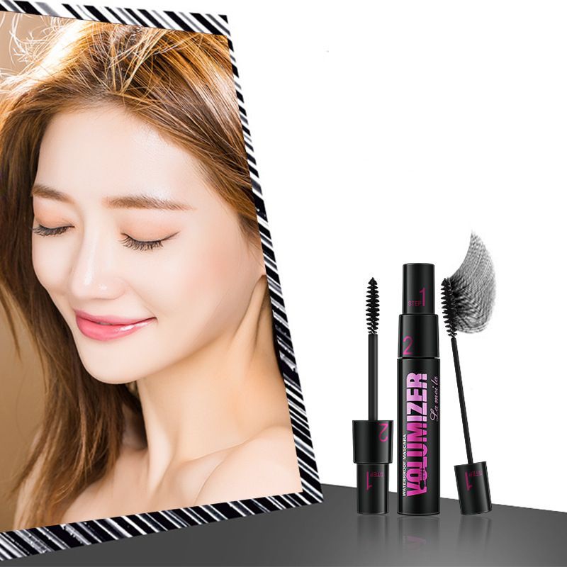 New Version LAMEILA Mascara Volumizer 3D Double Head Adjustable Waterproof Maskara Volume Kepala Ganda Anti Air Original Terlaris