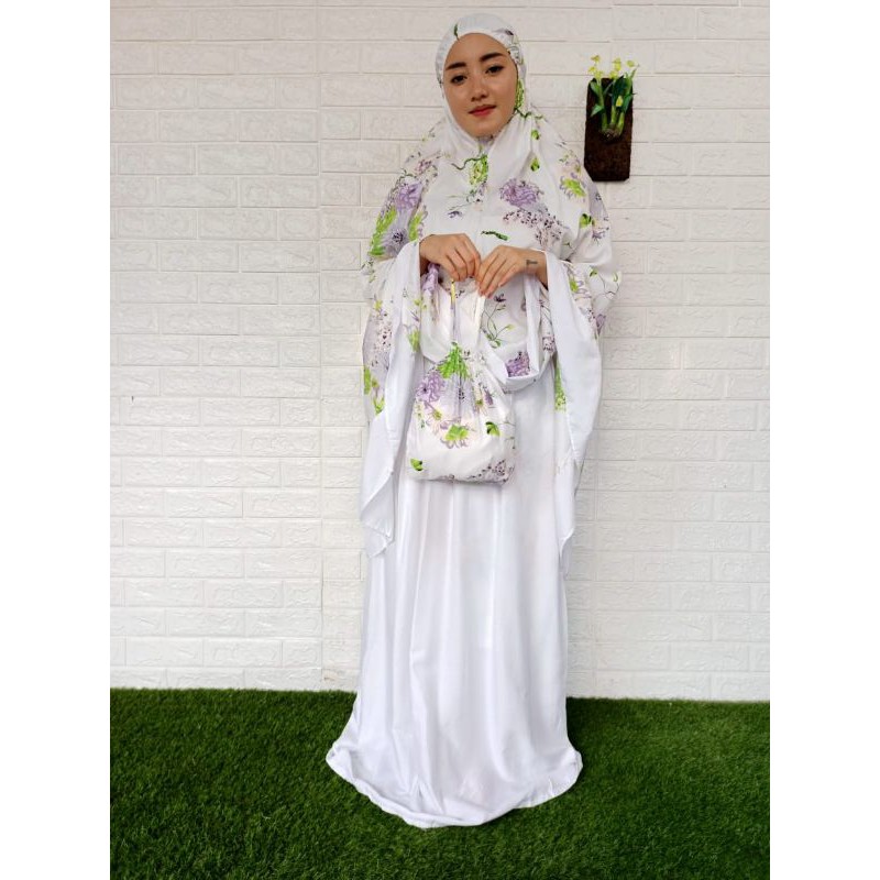 Mukena bali sakura motif cantik ukuran jumbo