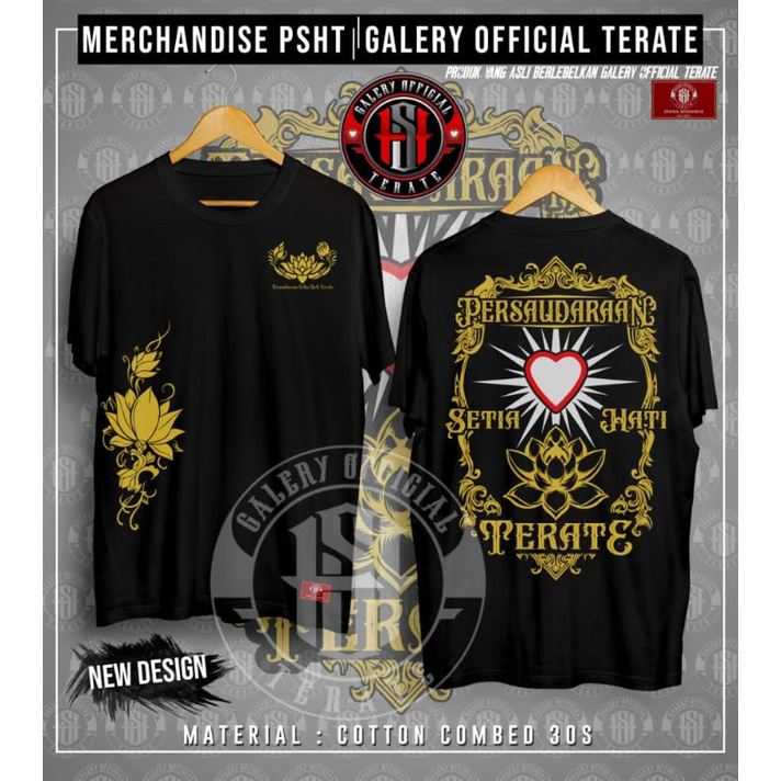 (BISA COD) KAOS PSHT KAOS TERATE KAOS SETIA HATI TERATE BUNGA EMAS