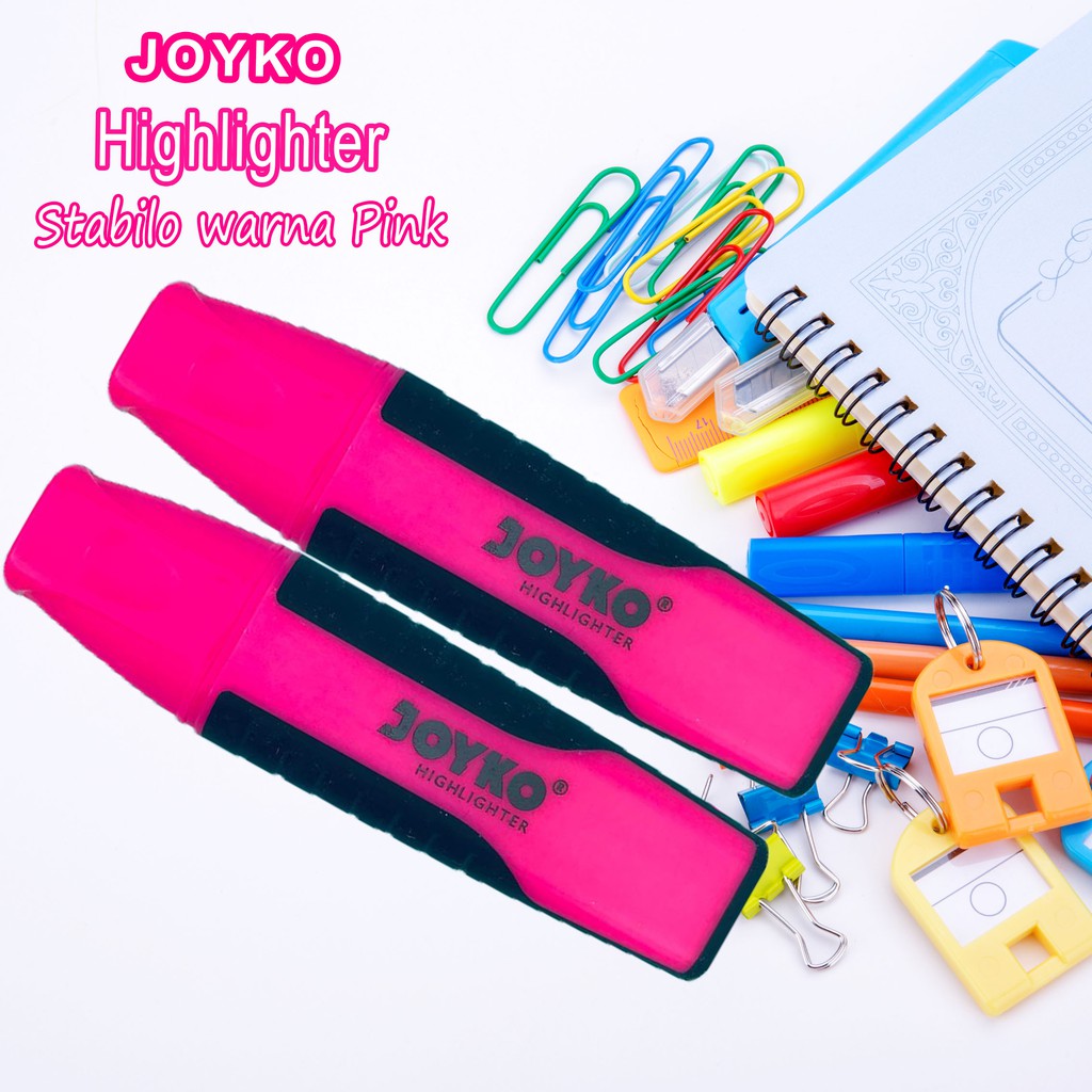 Joyko / Stabilo Warna Pink / Highlighter HL-4