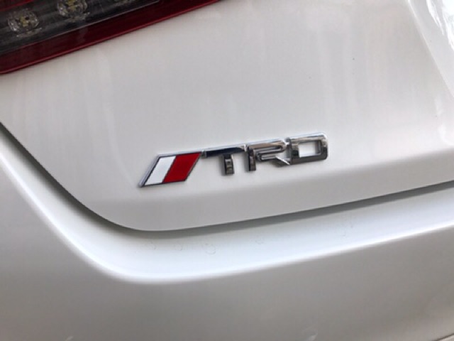 Hot trd 3d emblem Logam Ukuran Besar/Kecil cod Aksesoris Mobil Untuk toyota wish rush wigo vios innova wigo revo badge sticker