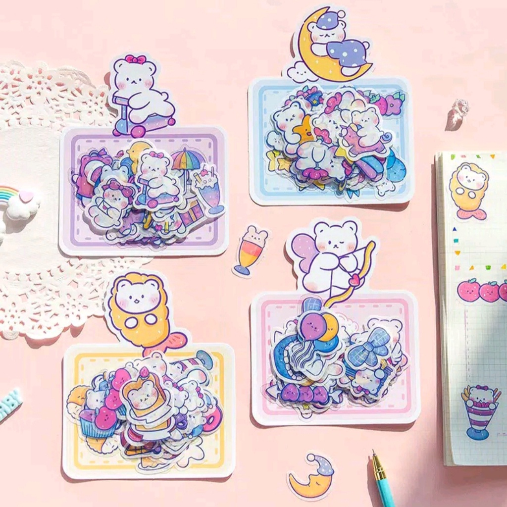 

Stiker Cute Bear Set