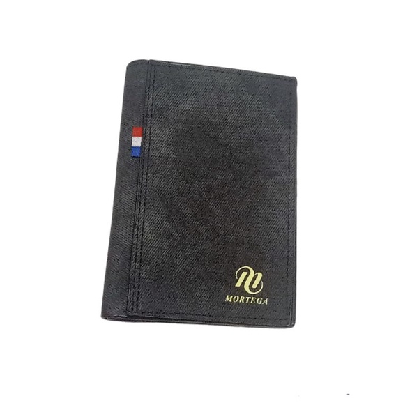 Dompet Pria Dompet Kulit PU Model Berdiri 3/4 Dompet Lipat Pria