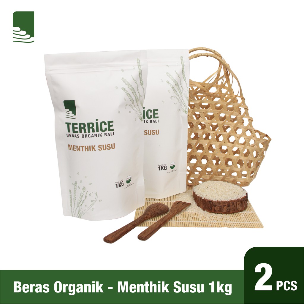 

TERRICE Paket Spesial Awal Tahun Beras Organik Pulen dan Nikmat Menthik Susu 1Kg isi 2