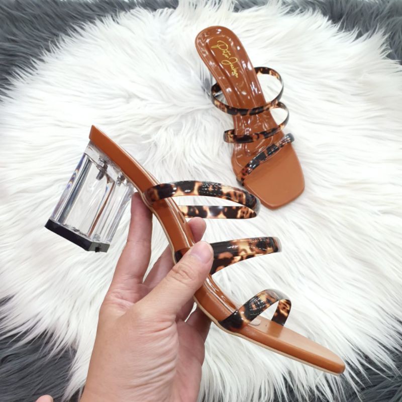 Goship/Peter Jackson heels kaca cantik jelly macan