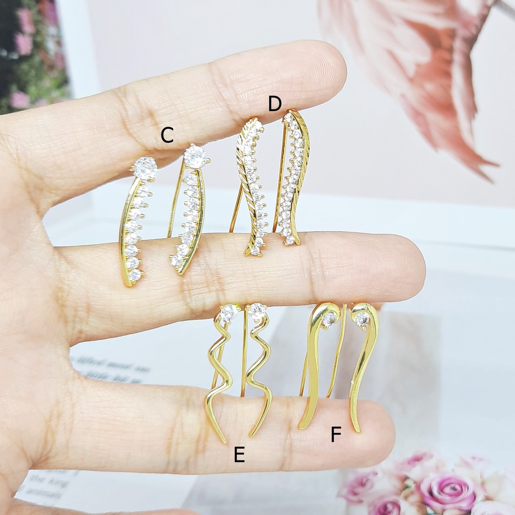 Anting Fashion Xuping Rambat Jalar Hati Imut Lapis Emas - BE296