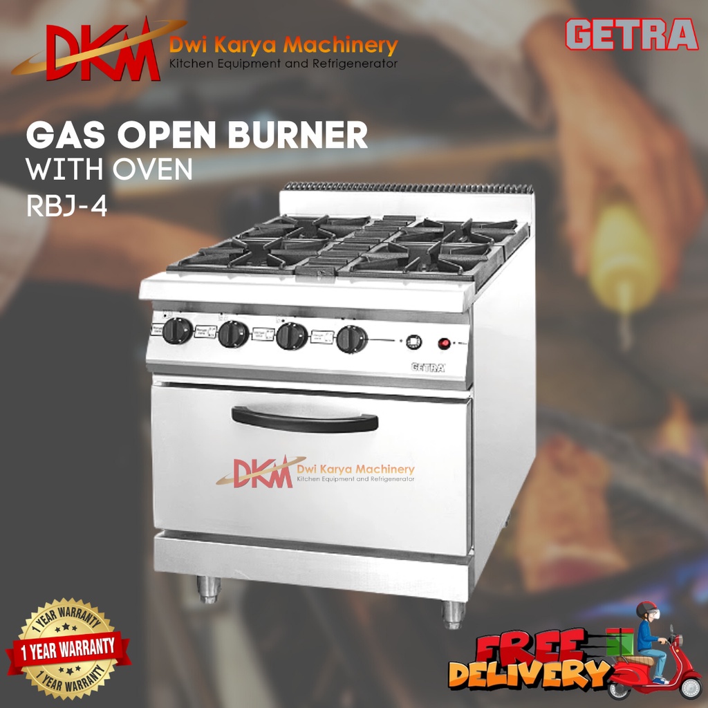 Gas Open Burner RBJ 4 / Gas Open Burner RBJ-4 Getra