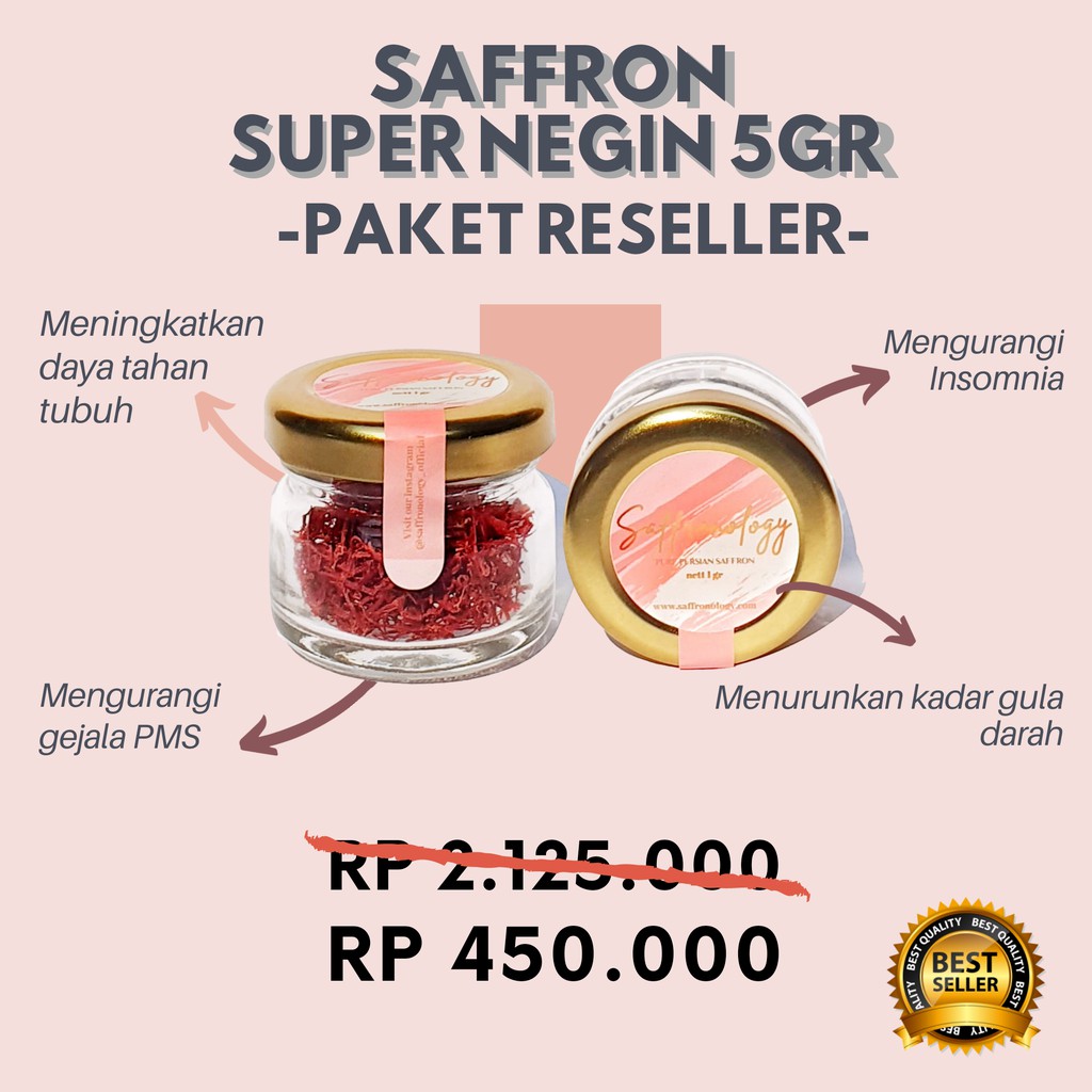 

[PAKET RESELLER] 5 GRAM SAFFROM SUPER NEGIN