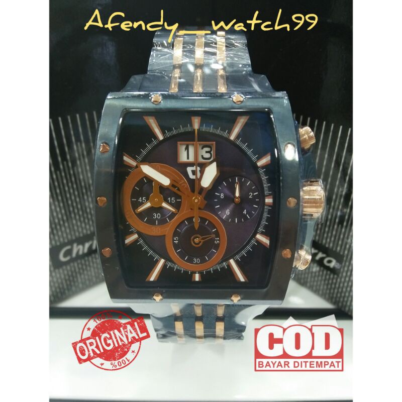 Jam Tangan Pria Original Christ Verra CV70116G Mewah Elegant