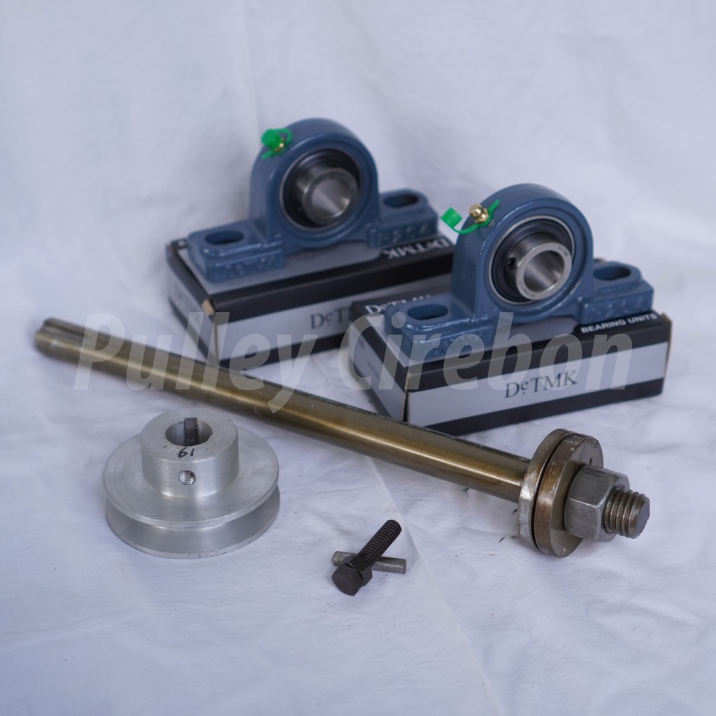 Paket Lengkap AS Gergaji Circle (Serkel) Ukuran 3/4 inch Panjang 30cm