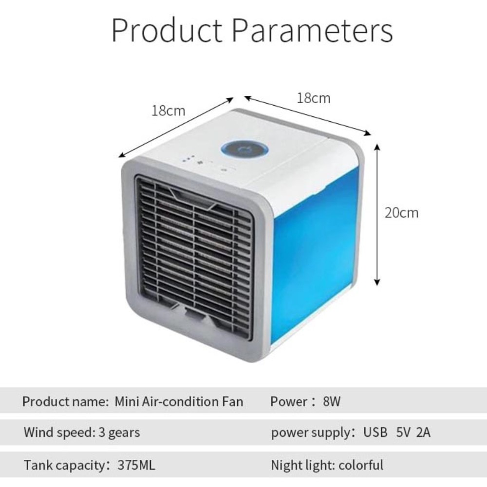 Taffware HUMI Kipas Cooler Mini Arctic Air Conditioner 8W - AA-MC4