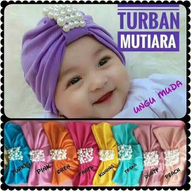 Turban Anak Mutiara