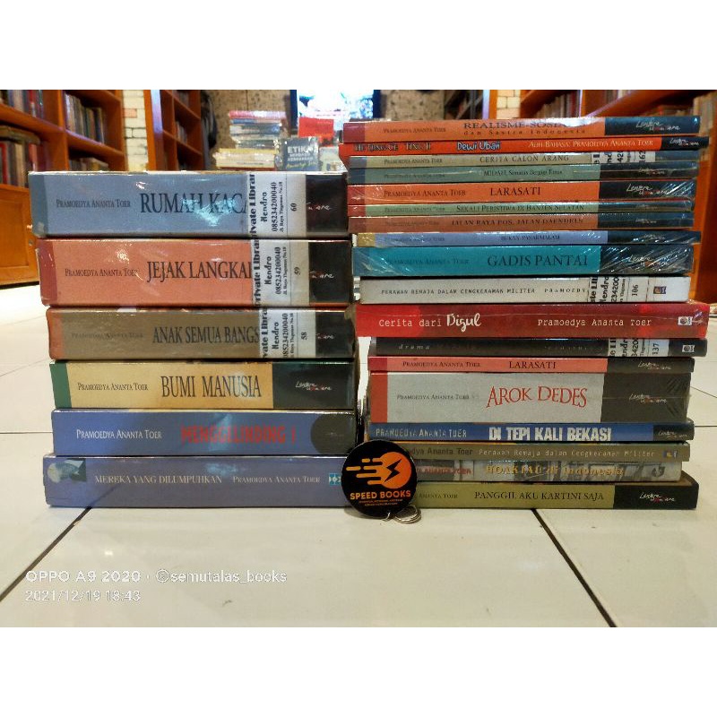 Paket Buku Pramoedya Ananta Toer - Mereka Yang Dilumpuhkan Menggelinding Bumi Manusia Anak Semua Ban