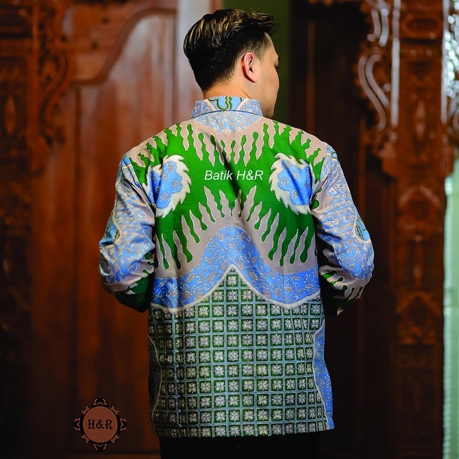 Baju Batik Pria Lengan Panjang Kemeja Batik Pria Batik Premium Kemeja Cowok Batik modern Baju Pria