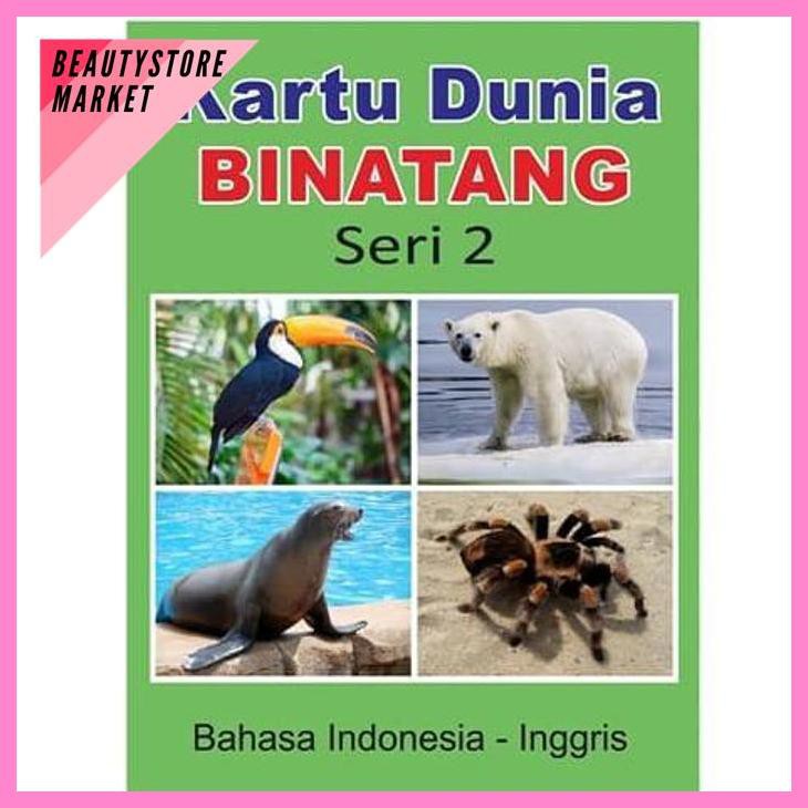 Jual Kartu Binatang Seri 2 - Flash Card Hewan Bayi Murah Indonesia
