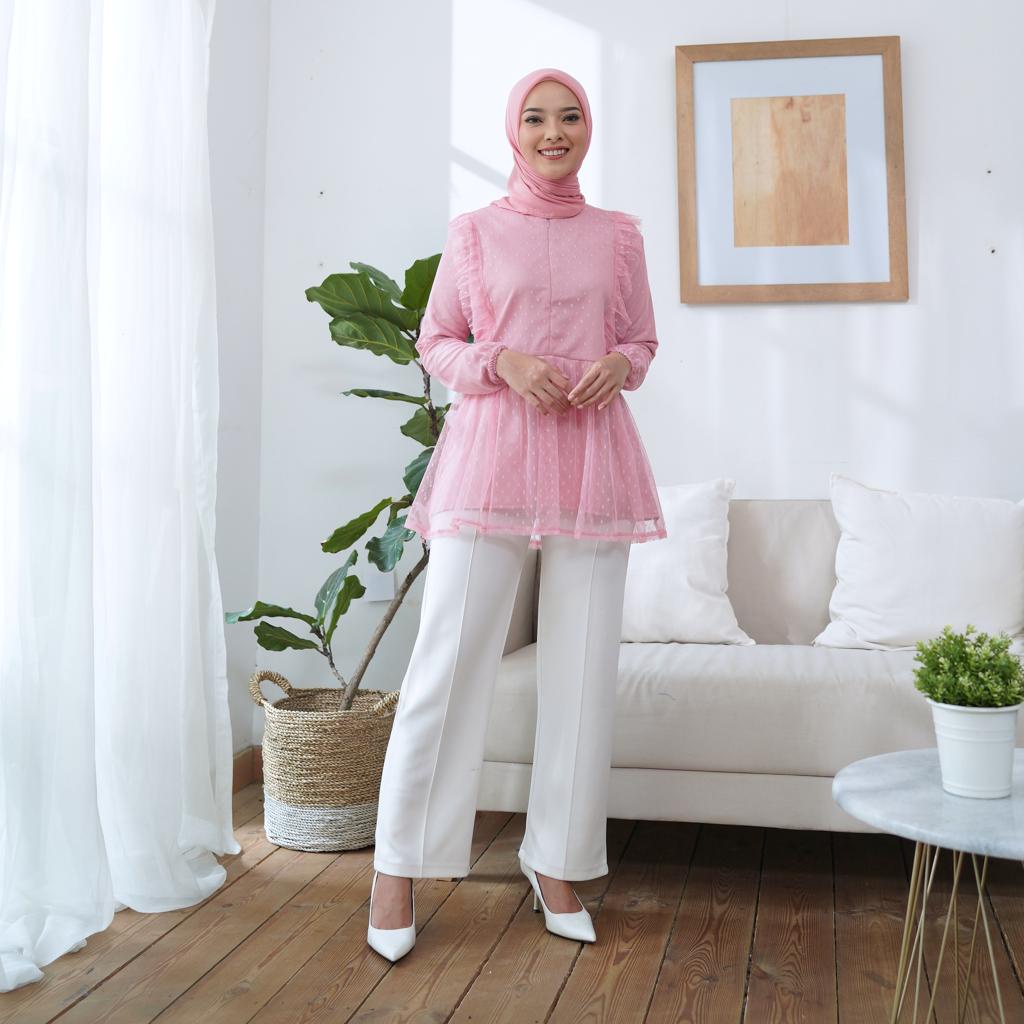 Filona blouse Mix tile - Ukuran 5L XXXL XXL XL L M S - ATASAN WANITA JUMBO BEST SELLER