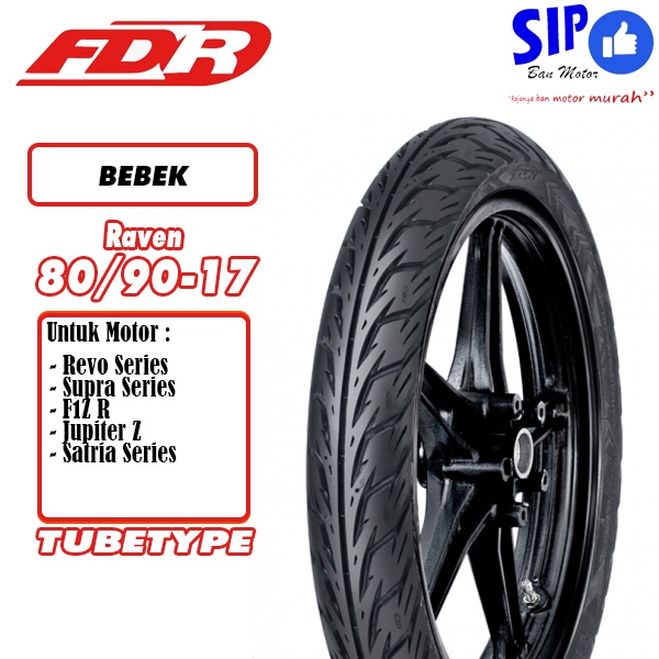 Ban motor bebek FDR Raven 80 90 17 Tubetype