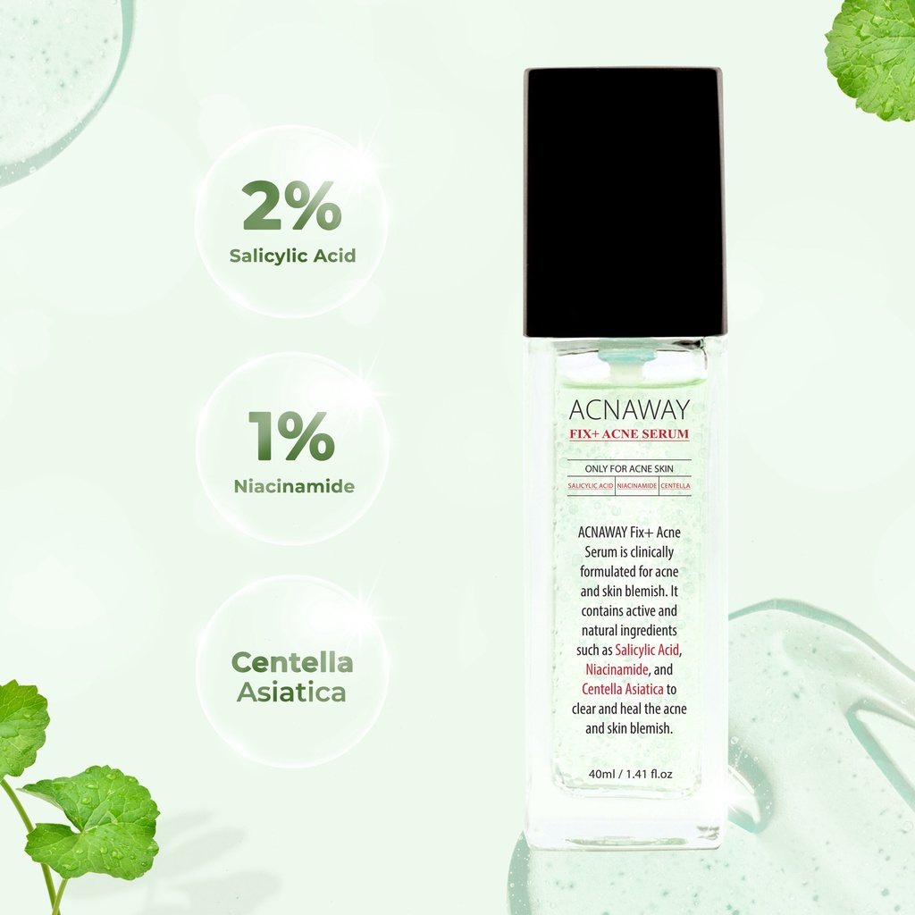 Acnaway Fix + Acne Serum Salicylic Acid 2% + Niacinamide + Centella Original Skincare