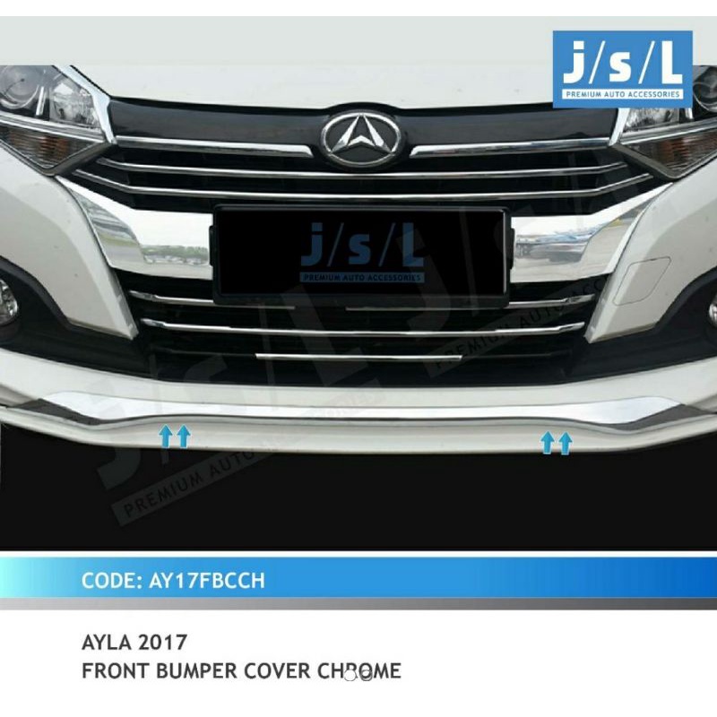 list bumper depan Ayla 2017 chrome jsl