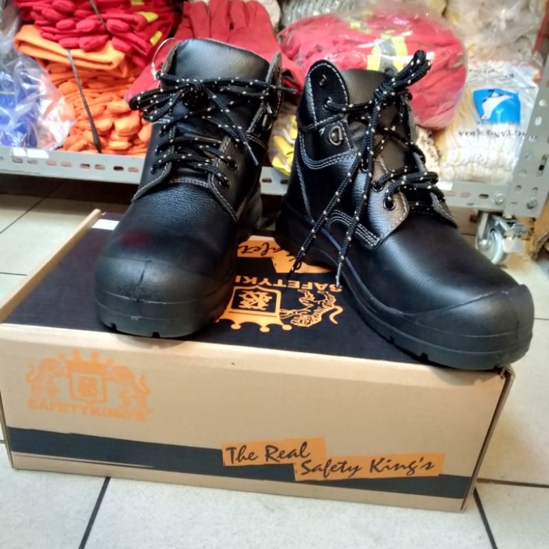 Sepatu Safety Kings KWS 803 X Original / Sepatu Kerja Safety Pria Ujung Besi Kulit Asli