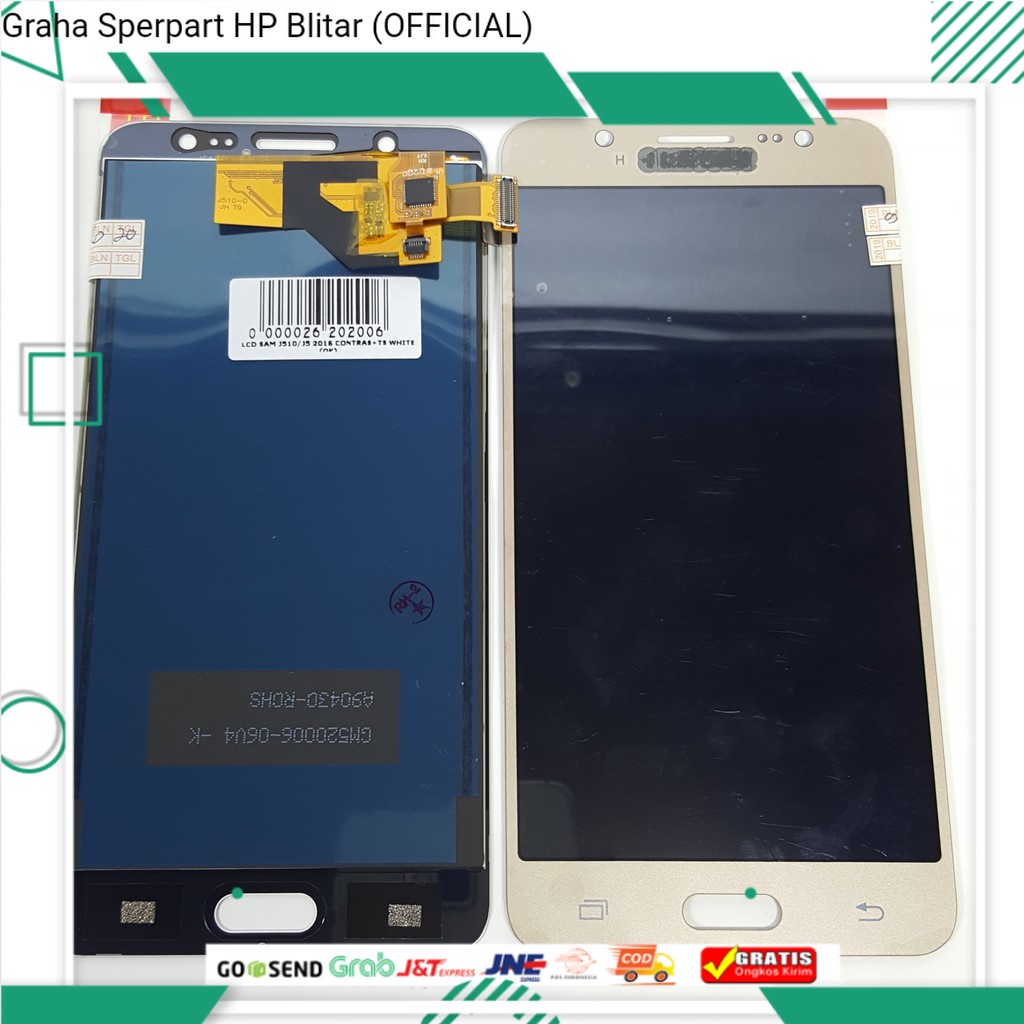 LCD TOUCHSCREEN GALAXY J5 2016 J510F / LCD TS SAMSUNG J510 / LCD TC SAMSUN J5 2016 FULLSET CONTRAS