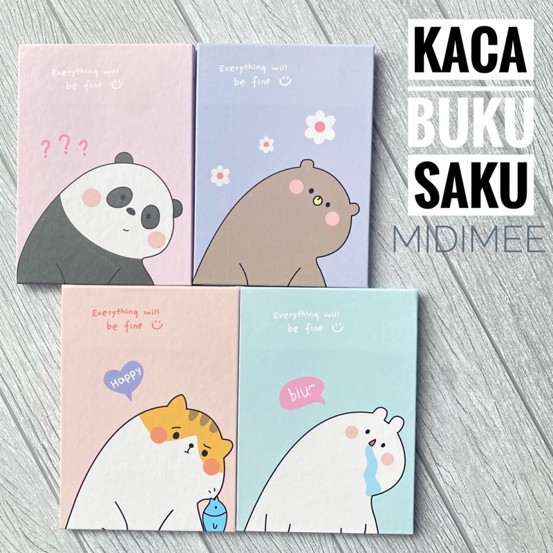 KACA CERMIN BUKU SAKU LIPAT RANDOM 10x15cm