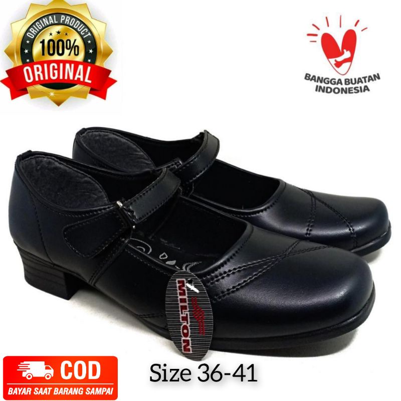 Sepatu Pantofel Wanita Milton Original/Sepatu Paskibra Sepatu Formal Wanita