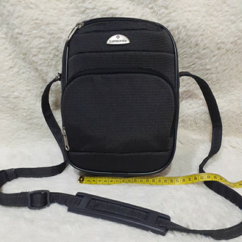 Tas Selempang Second / Preloved / SAMSONITE Sling Bag Hitam / Bekas
