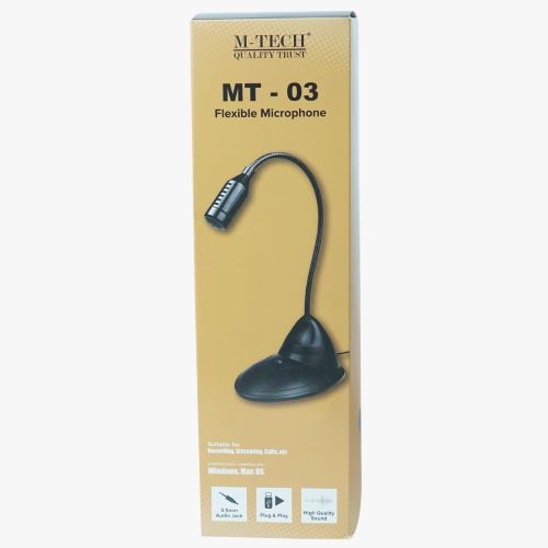 Microphone stand multimedia for pc &amp; laptop m-tech jack 3.5 mt-03