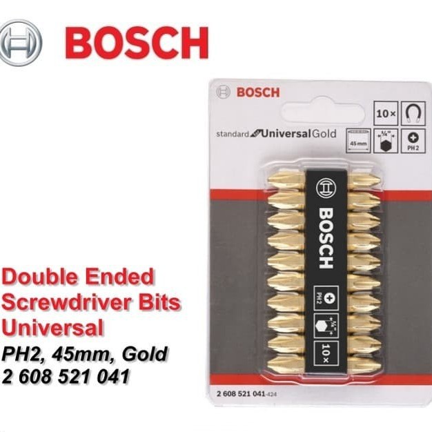 BOSCH Mata Obeng Double Ended PH2 Gold (041)