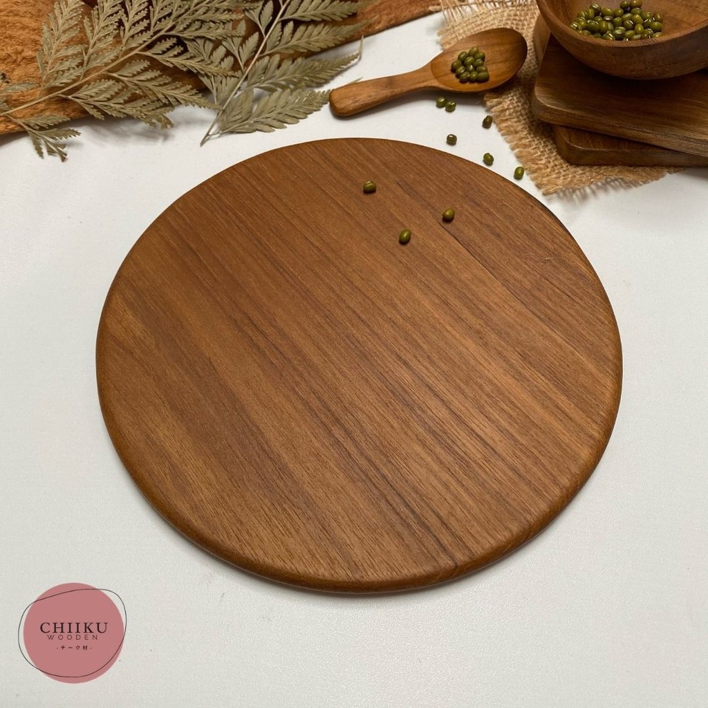 ALAS PANCI / TATAKAN PANCI / COASTER / CUTTING BOARD KAYU JATI (Besar