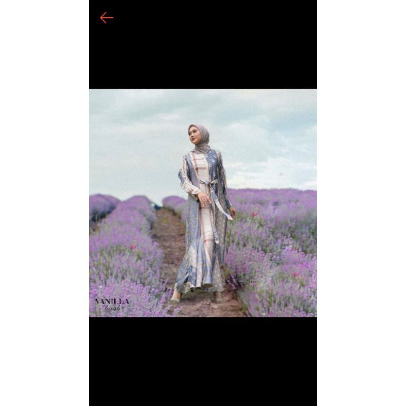 binar dress Pijar dress vanilla hijab