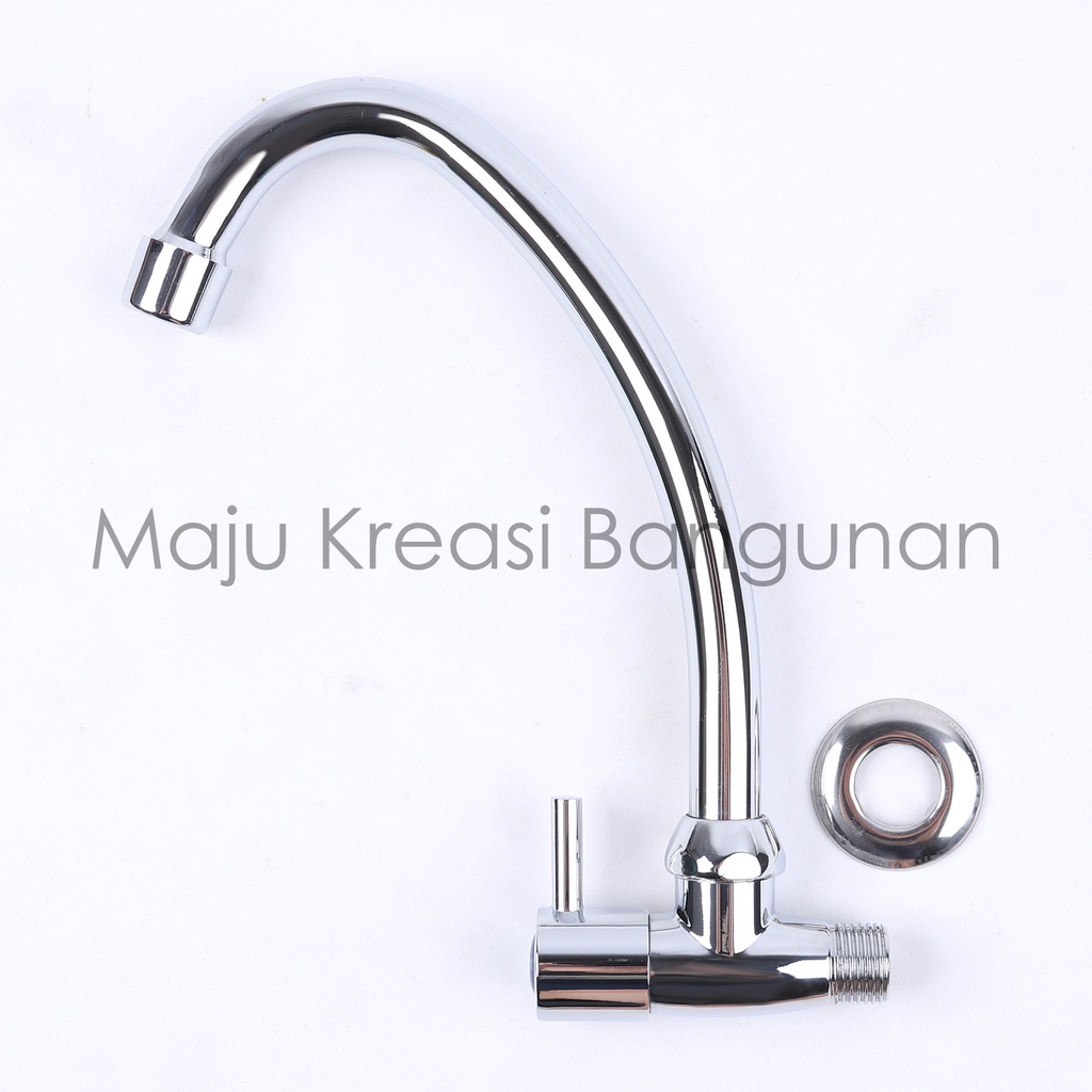 Kran Angsa ONDA V 638 S Keran Cuci Piring Dapur Kitchen Sink Tembok V638S Wastafel Tap