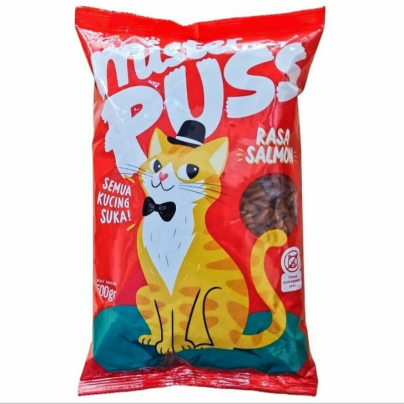 makanan kucing mister puss 500gr